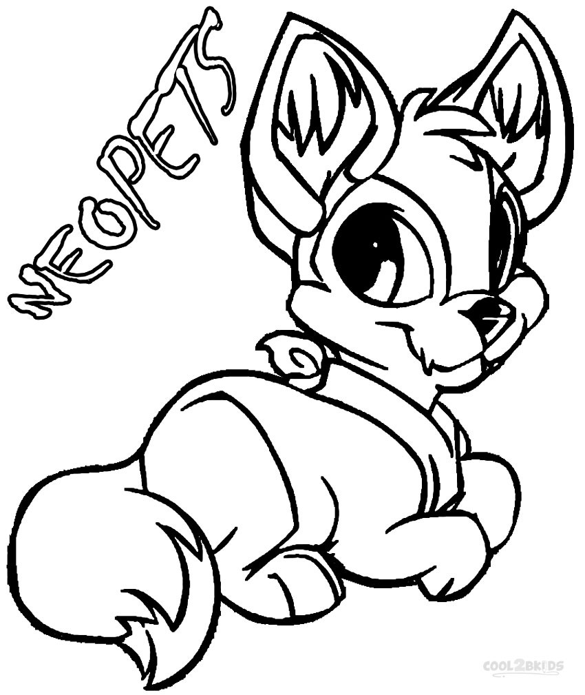 Printable Coloring For Kids
 Printable Neopets Coloring Pages For Kids