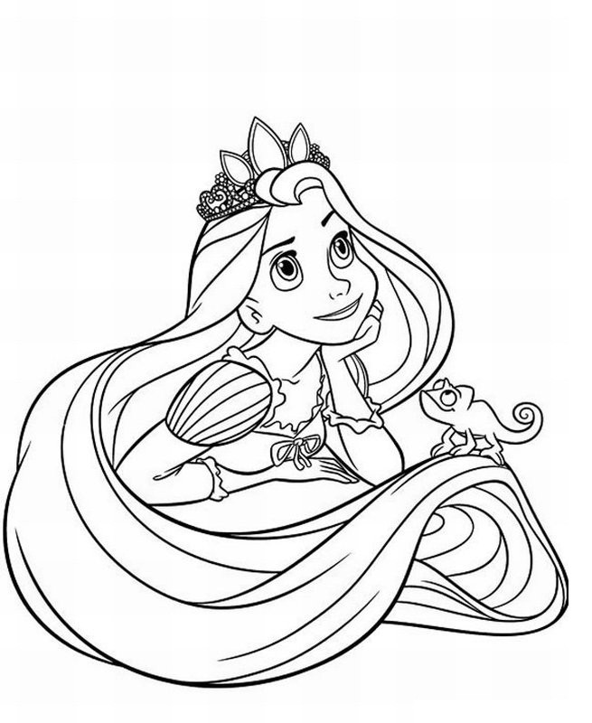 Printable Coloring For Kids
 Free Printable Tangled Coloring Pages For Kids