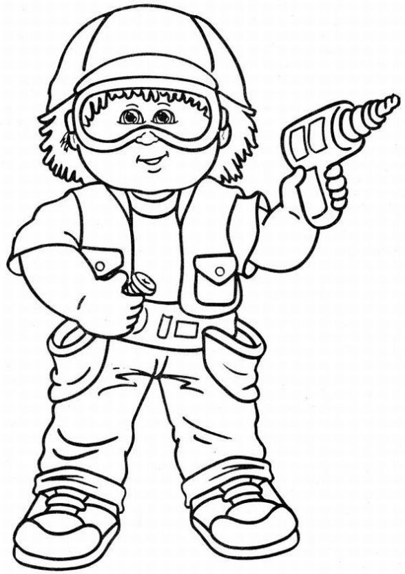Printable Coloring For Kids
 Cabbage Patch Kids Coloring Pages