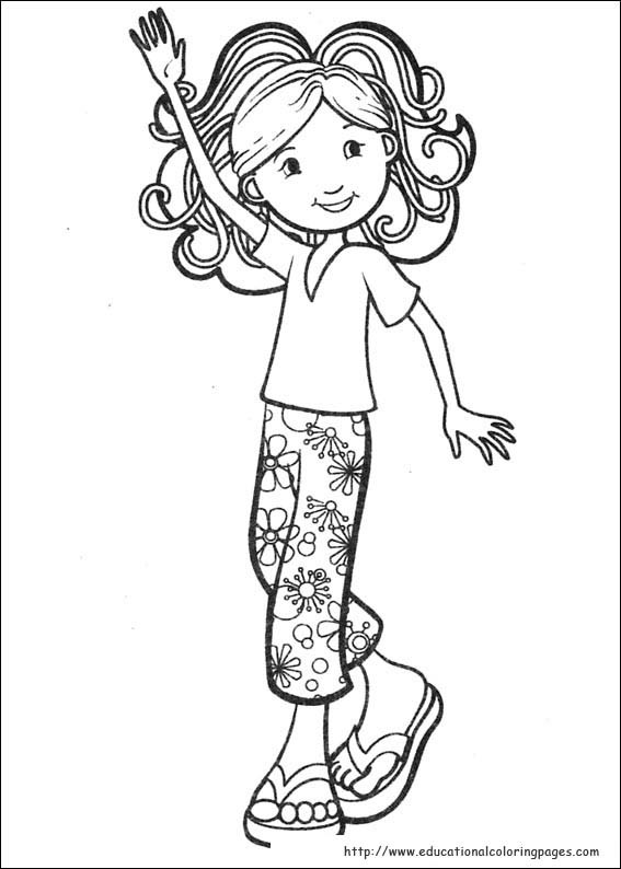 Printable Coloring Pages Girls
 Groovy Girls Coloring Pages free For Kids