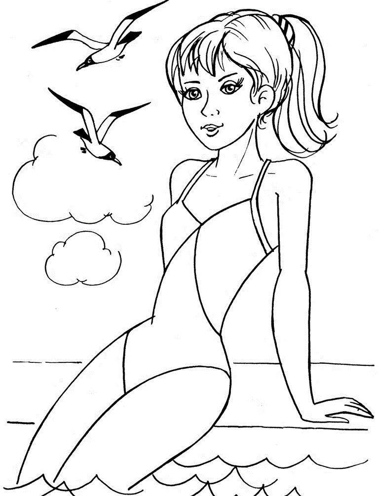 Printable Coloring Pages Girls
 La s Coloring Pages to and print for free