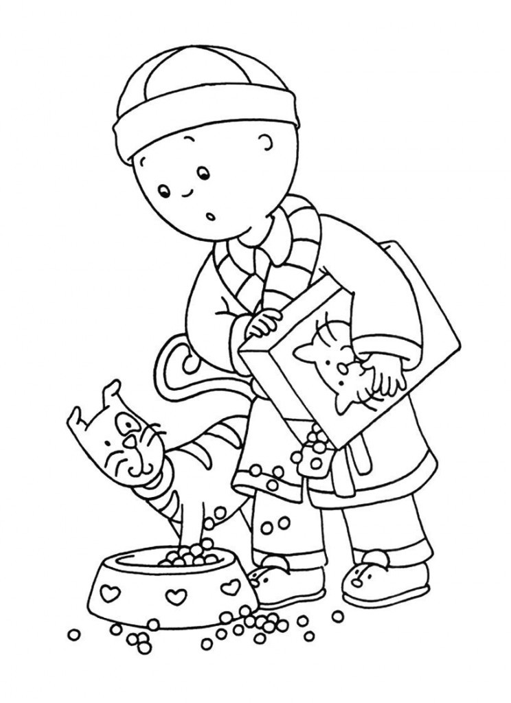 Printable Kids Coloring Sheets
 Free Printable Caillou Coloring Pages For Kids