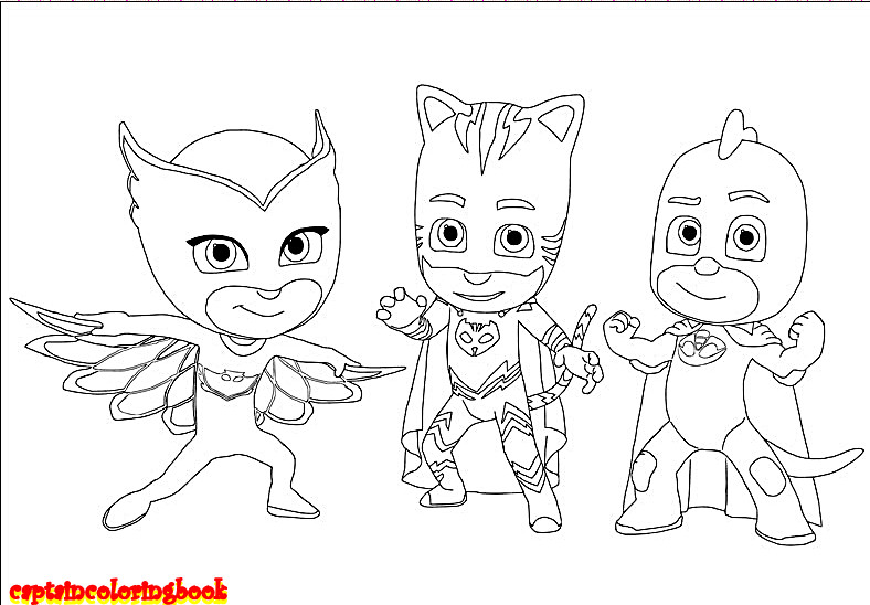 Printable Pj Mask Coloring Pages
 PJ Coloring Pages Printable Masks 11 Colors of