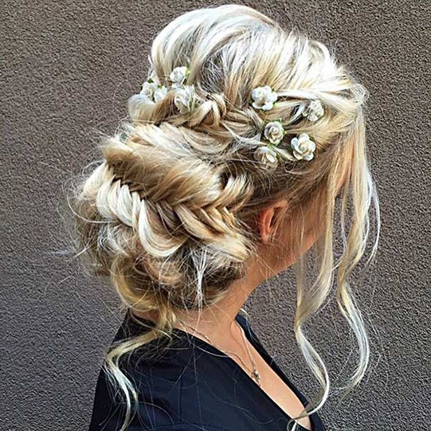 Prom Hairstyle With Flowers
 2017 Prom Hair Trends Fashion Trend Seeker
