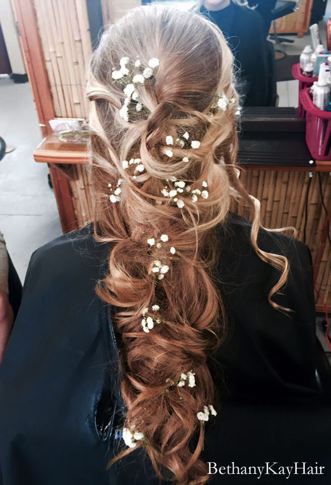 Prom Hairstyle With Flowers
 Prom hair styles Updo s long and straight extensions