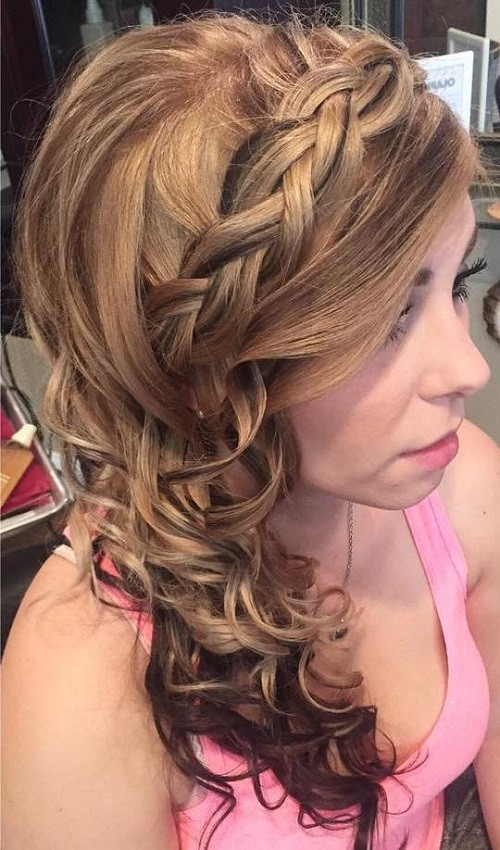 Prom Hairstyles Curly Hair
 45 Side Hairstyles for Prom to Please Any Taste
