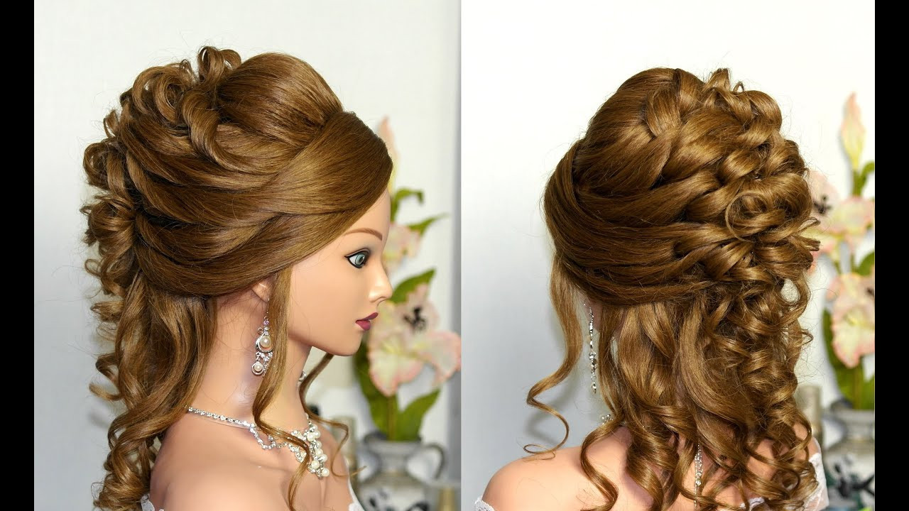 Prom Hairstyles Curly Hair
 Curly wedding prom hairstyle for long hair
