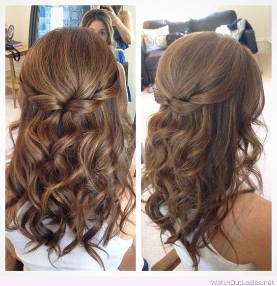 Prom Hairstyles Shoulder Length Hair
 Half Up Half Down Hair with Curls Prom Hairstyles for