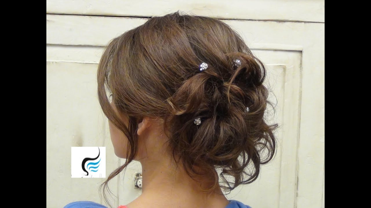 Prom Hairstyles Updos
 Soft Curled Updo for Long Hair Prom or Wedding