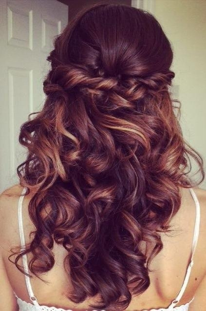 Prom Hairstyles With Curls
 15 Best of Long Hairstyles Half Up Curls