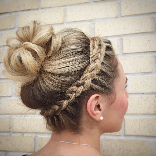 Prom Hairstyles With Headbands
 fortable Braided Headband Hairstyles 2016