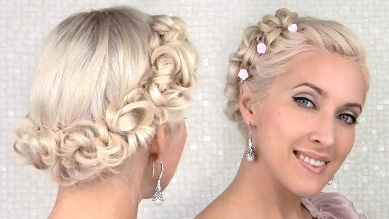 Prom Short Hairstyles
 Easy prom wedding updo hairstyle for medium long hair