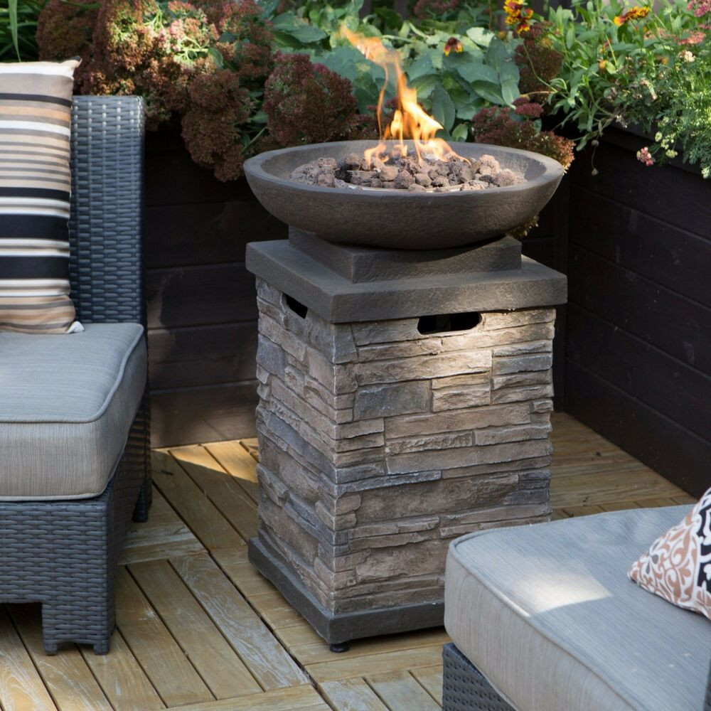outdoor fire pit table propane