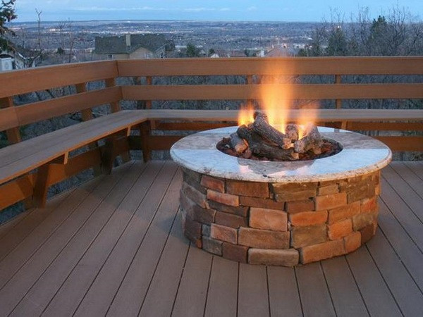 Propane Patio Fire Pit
 Modern patio decorating awesome DIY propane fire pit ideas