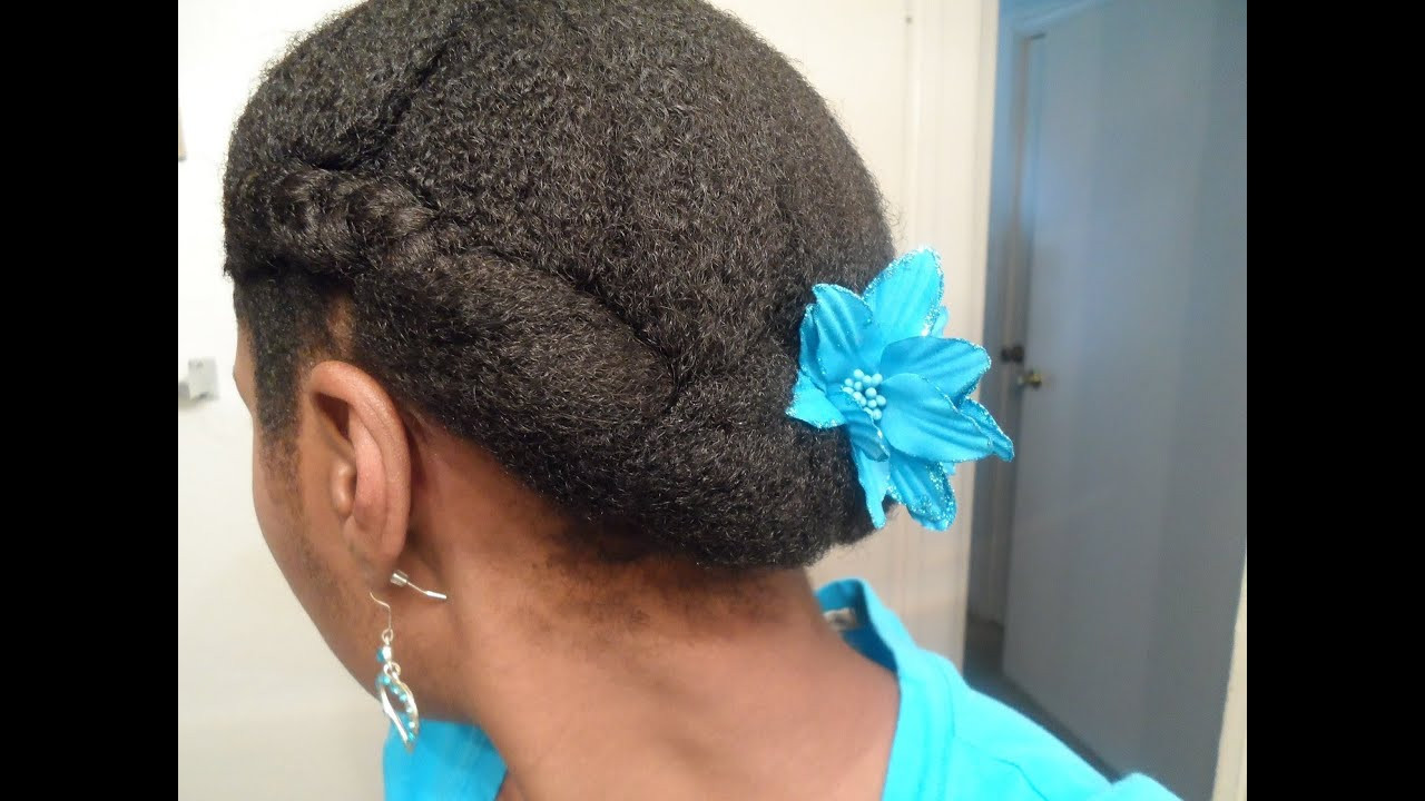 Protective Hairstyles For Natural 4C Hair
 Roll Tuck and Pin Updo Protective Hairstyle 10