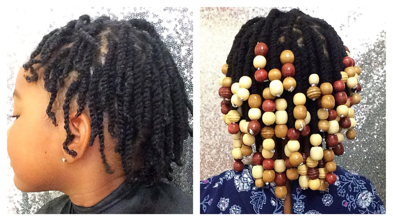Protective Hairstyles For Natural 4C Hair
 Natural Hair Kids Protective Styles Beads on Natural 4c