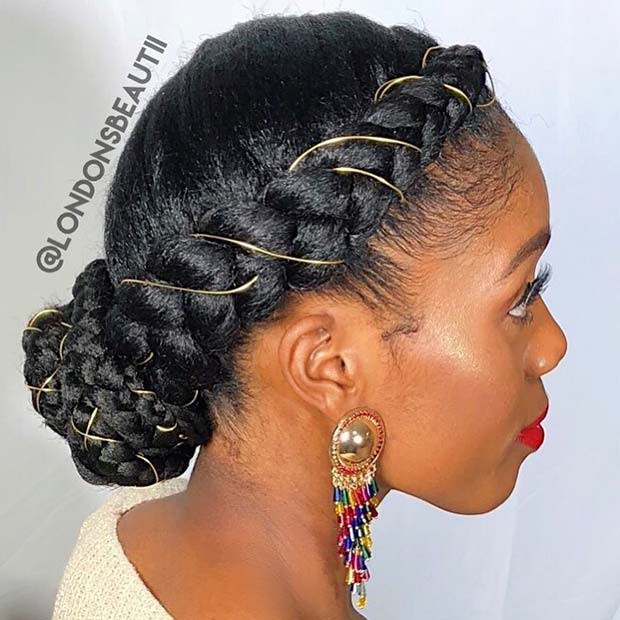 Protective Hairstyles For Natural Black Hair
 23 Beautiful Braided Updos for Black Hair crazyforus