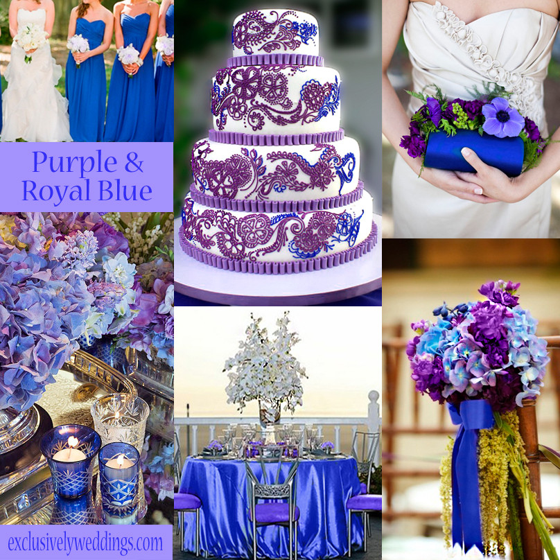 Purple And Blue Wedding Colors
 Plum and Blue Wedding Colors