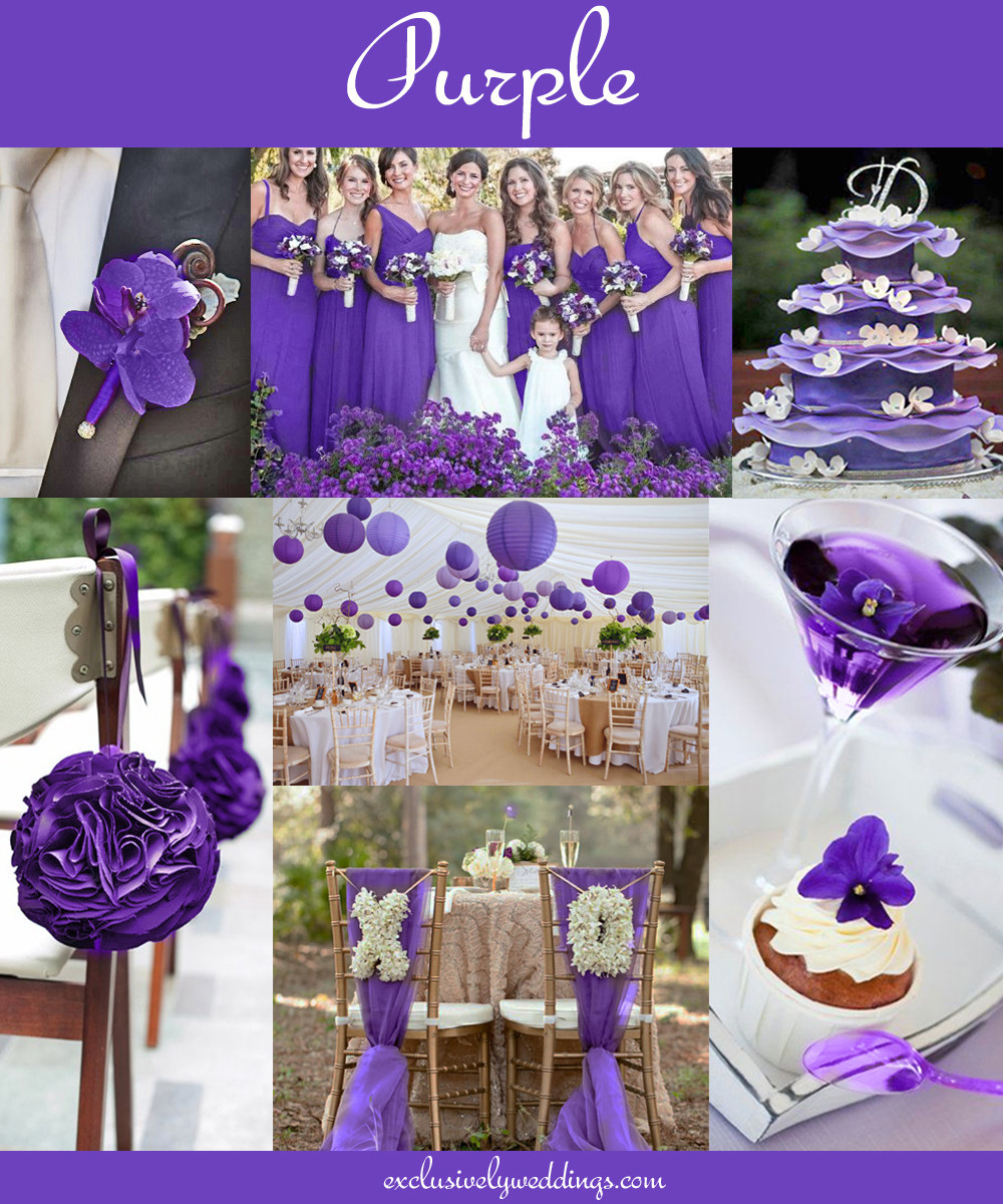 Purple And Blue Wedding Colors
 The 10 All Time Most Popular Wedding Colors