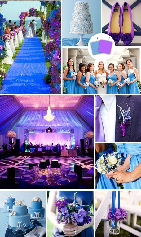 Purple And Blue Wedding Colors
 Wedding colors Violet and sky blue Beautiful for a