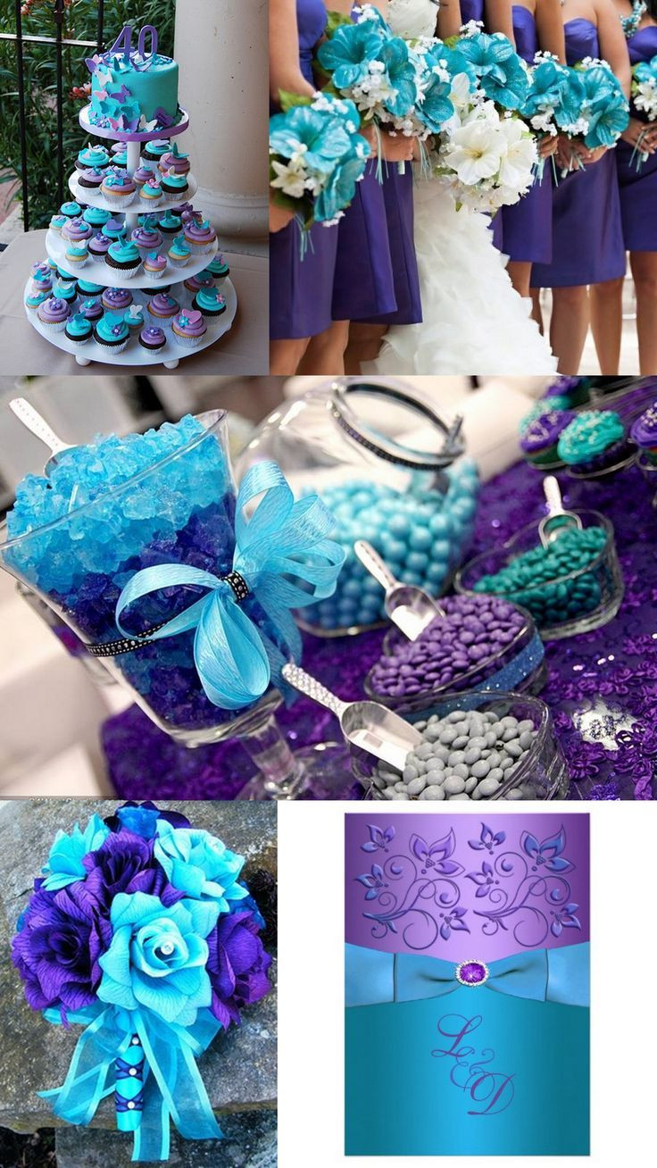 Purple And Blue Wedding Colors
 A9 Event Space wedding reception in 2019