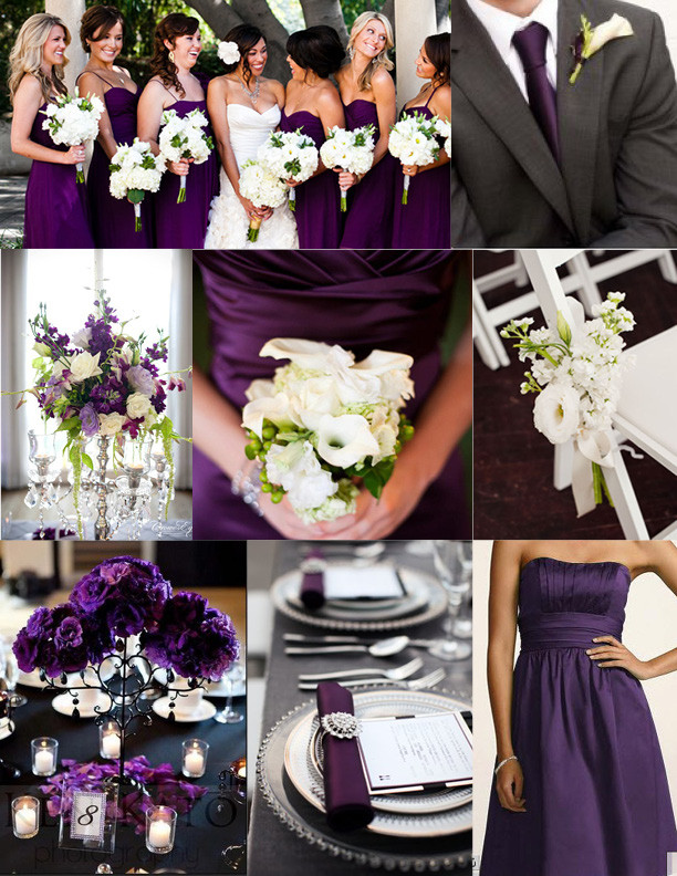 Purple And Blue Wedding Colors
 Inspiration Wednesday Purple Wedding Ideas Perpetually