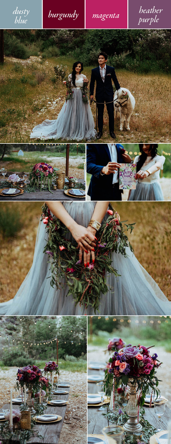 Purple And Blue Wedding Colors
 Get Inspired By These Moody Wedding Color Palettes