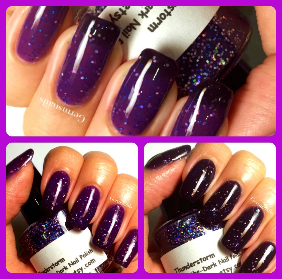 Purple Nail Colors
 Color Changing Nail Polish Purple to Black