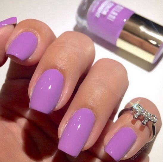 Purple Nail Colors
 cute nails purple fleek image by saaabrina