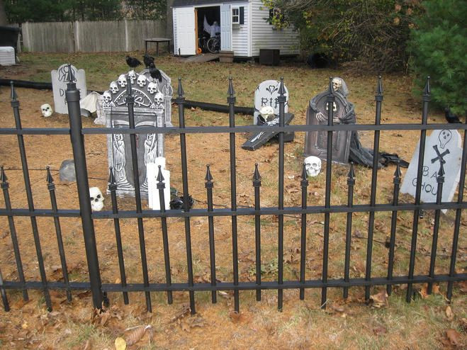 Pvc Halloween Fence
 275 best Halloween Cemeteries images on Pinterest