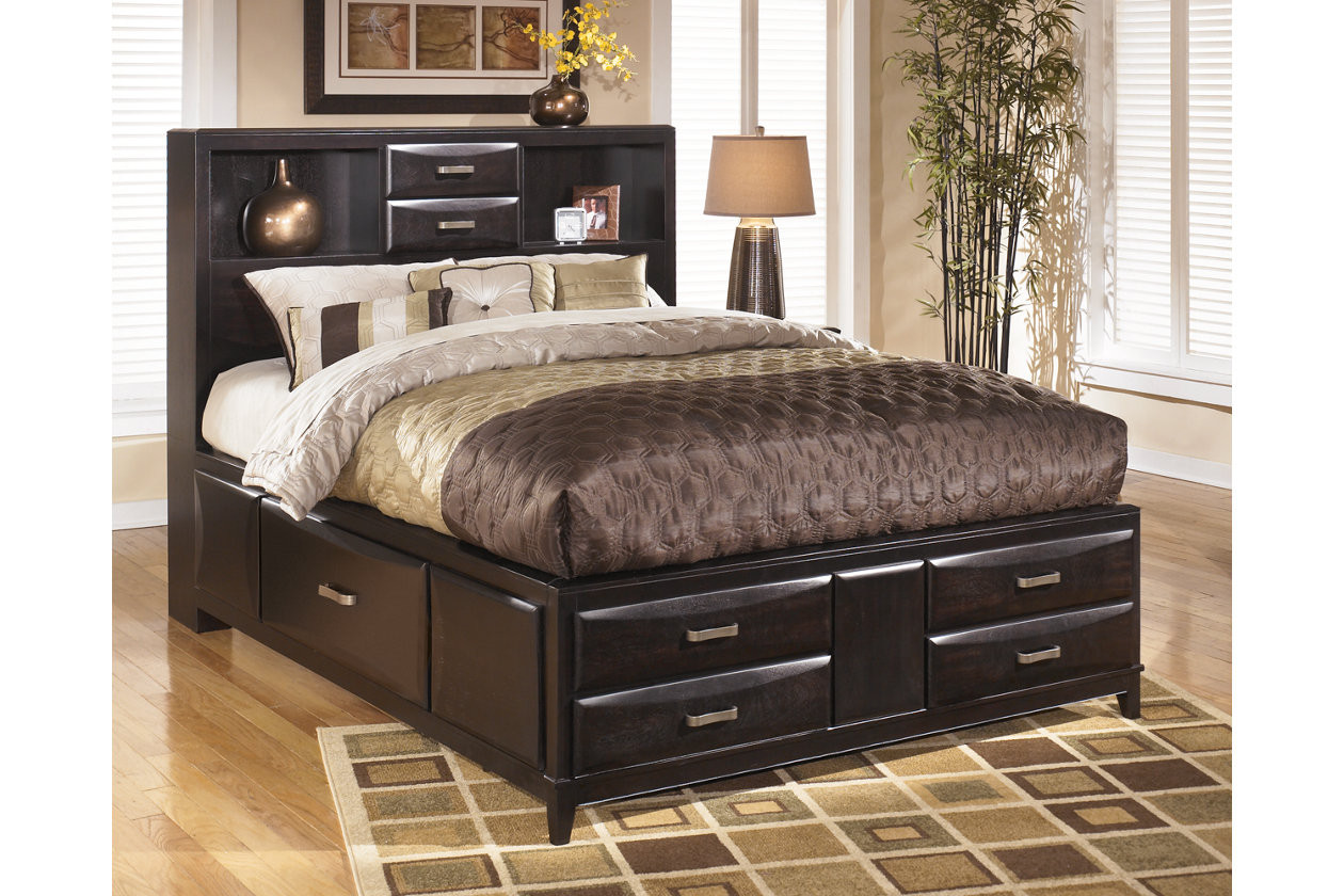 Queen Size Storage Bedroom Sets
 Kira Queen Storage Bed by Ashley Furniture