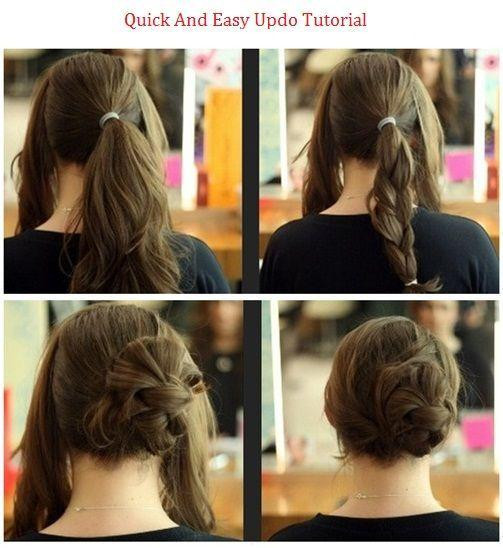 Quick And Easy Up Do Hairstyles
 Quick & Easy Updo