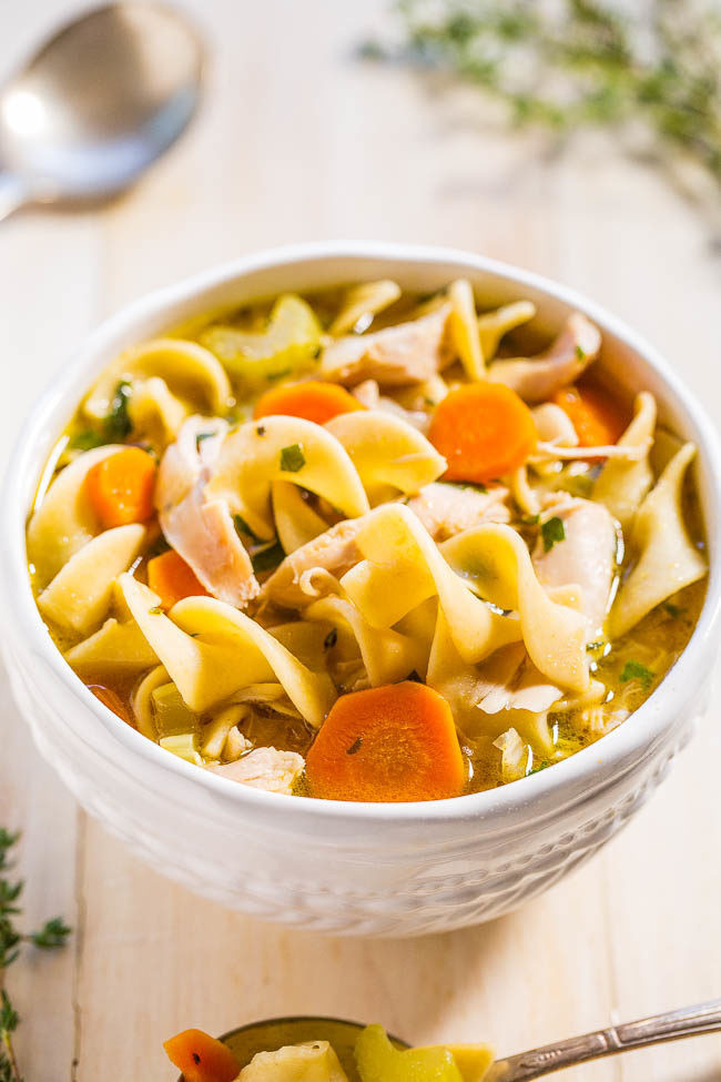 Quick Chicken And Noodles
 Easy 30 Minute Homemade Chicken Noodle Soup Averie Cooks