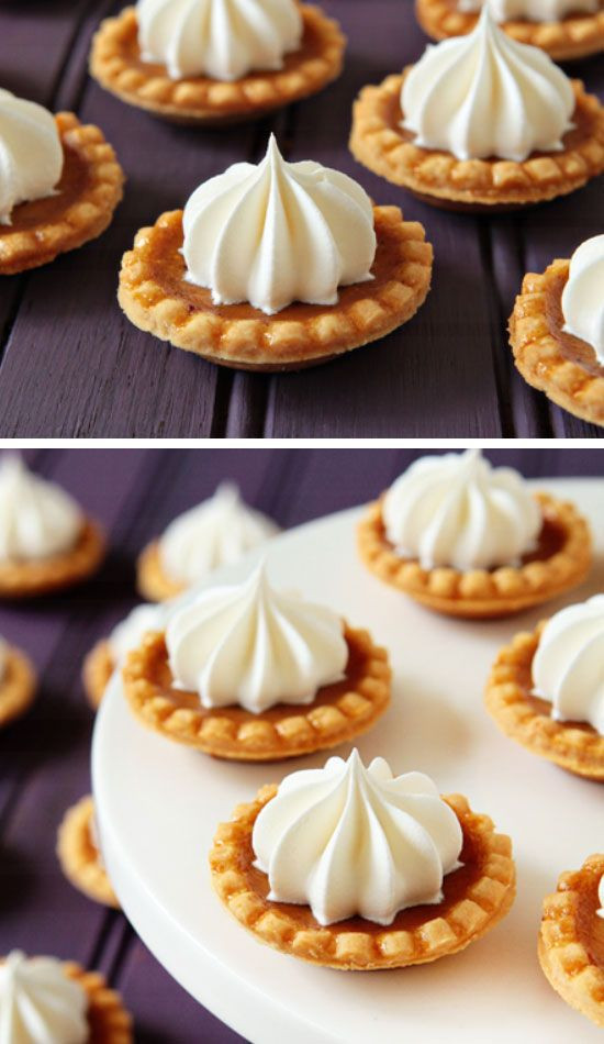 Quick Fall Desserts
 Mini Pumpkin Pies