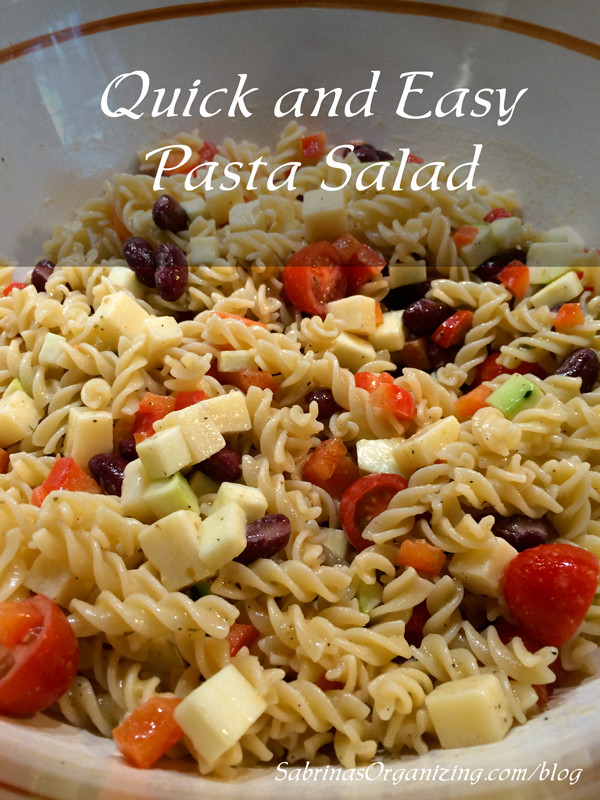 Quick Pasta Salad
 Quick and Easy Pasta Salad Recipe