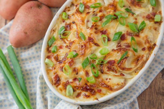 Quick Scalloped Potatoes Recipe
 Quick And Easy Cheesy Scalloped Potatoes Recipe With Bacon