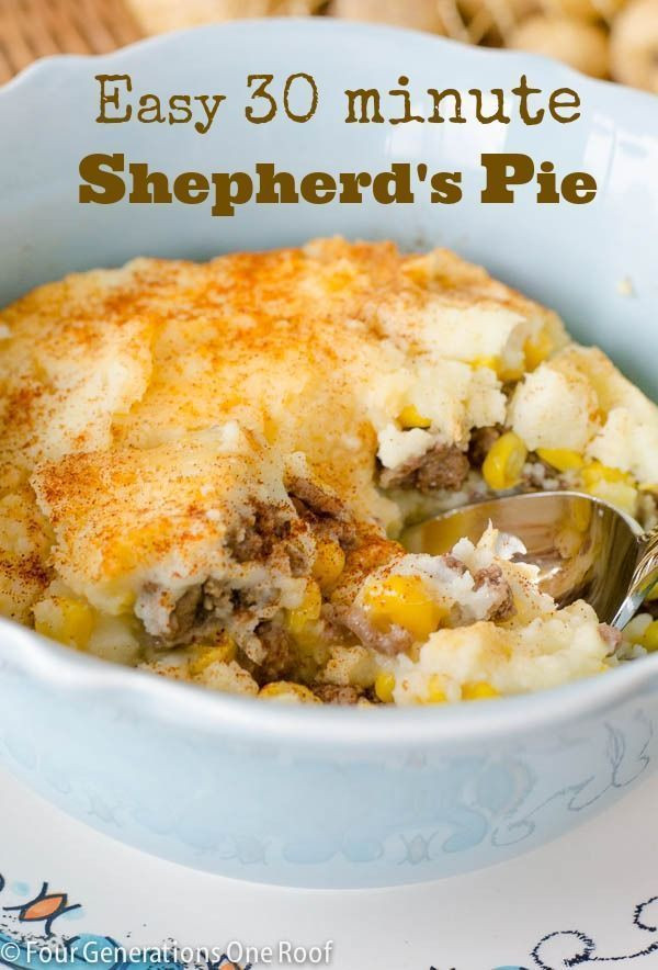 Quick Shepherd'S Pie
 Our 30 Minute Bake Easy Shepherd s Pie Recipe