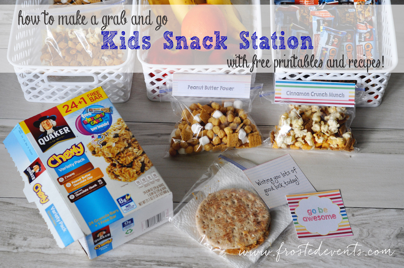 Quick Snacks With Oats
 Quaker Oats Easy Snack Station for Kids Lunches Back to
