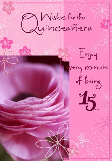 Quinceanera Birthday Wishes
 Deseos Para la Quinceañera en Inglés Greeting Cards