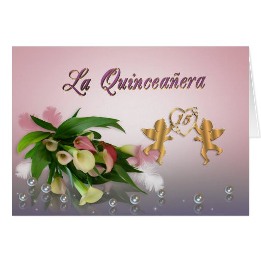 Quinceanera Birthday Wishes
 La Quinceanera 15th birthday invitation elegant Greeting
