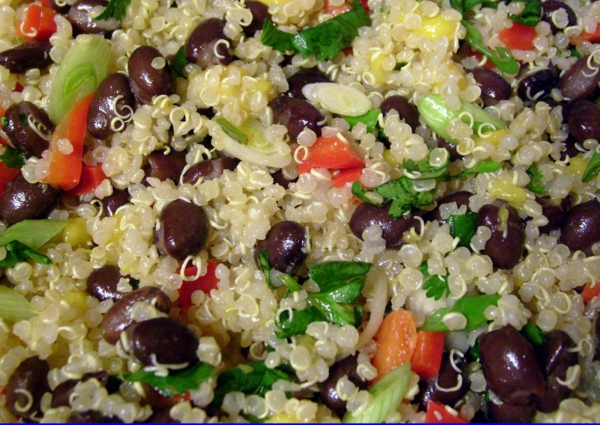 Quinoa Black Bean Salad
 Eating a Vegan or Ve arian Diet