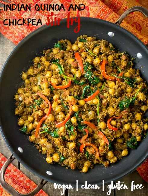 Quinoa Dishes Vegan
 Indian Quinoa and Chickpea Stir Fry