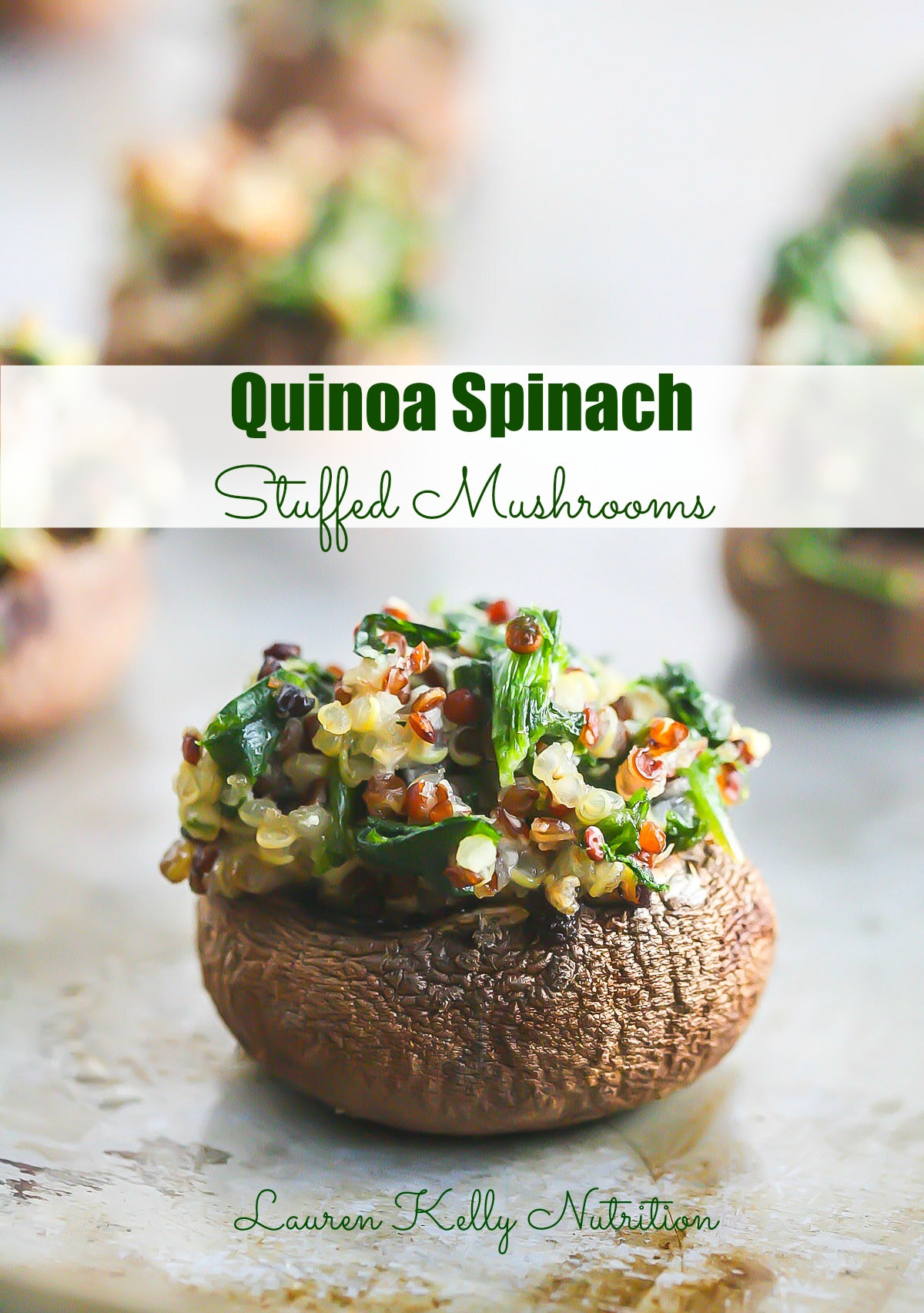Quinoa Stuffed Mushrooms
 Quinoa Spinach Stuffed Mushrooms Gluten Free Easy
