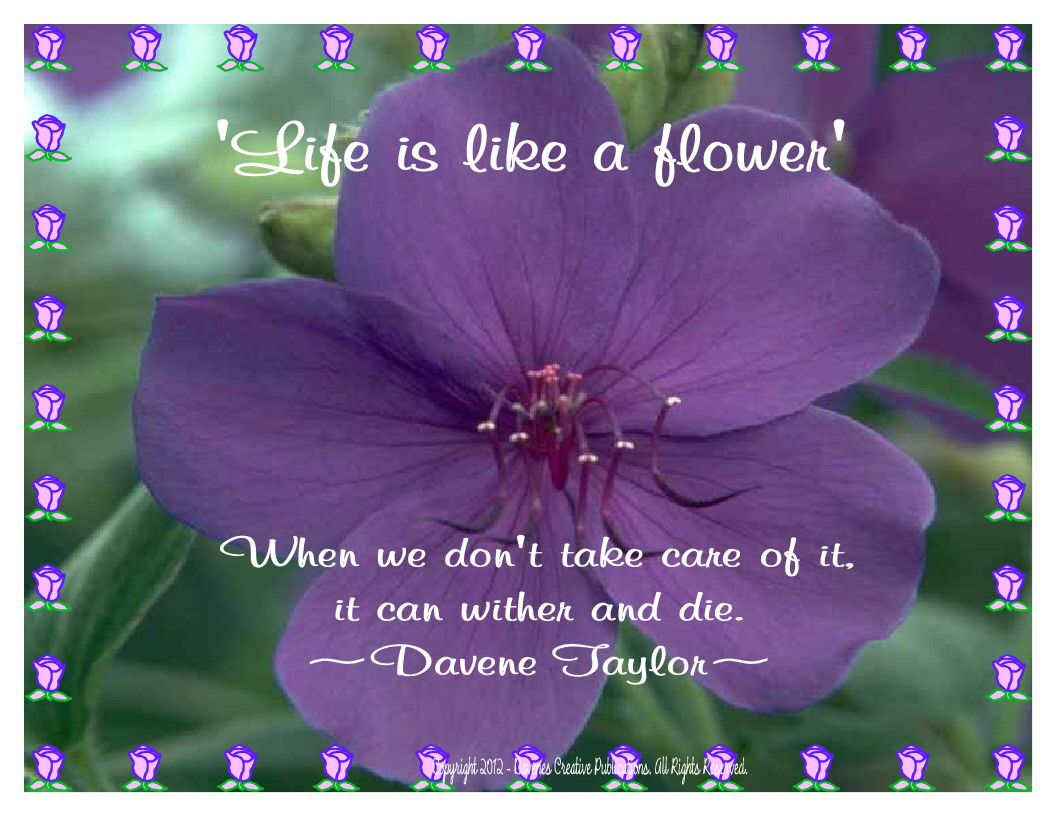 Quote About Flowers And Life
 quotes on life