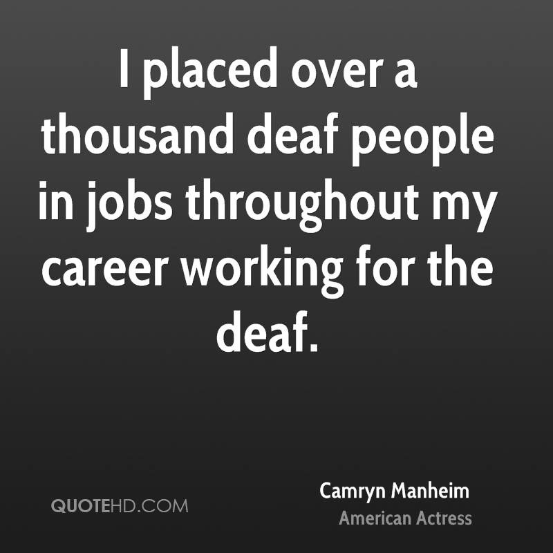 Quote About Inspirational People
 Famous Quotes About Deaf People QuotesGram