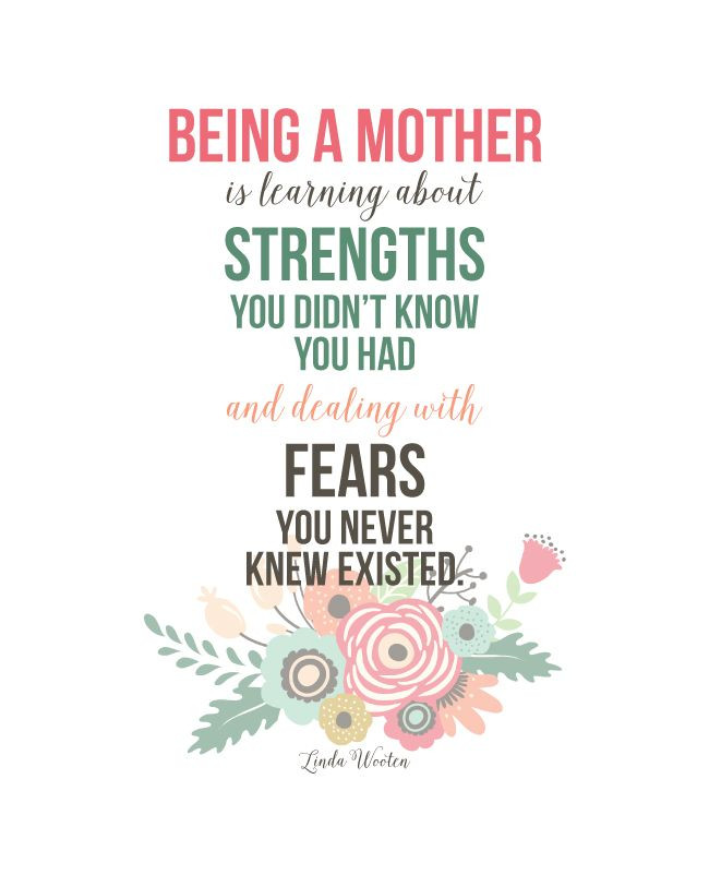 Quote For New Mother
 Sunday Encouragement Motherhood Quote