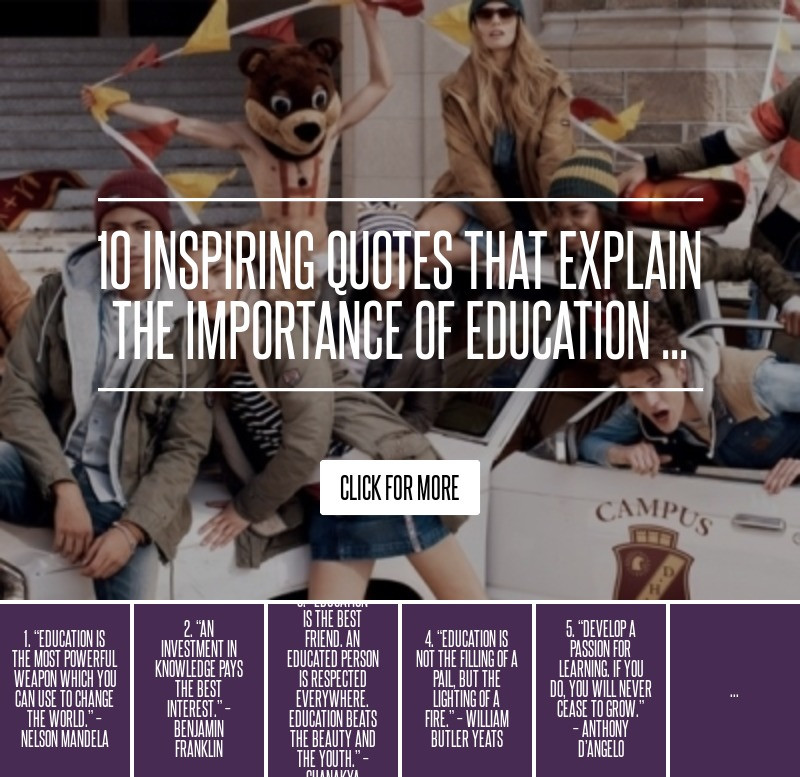 Quote On The Importance Of Education
 10 Inspiring Quotes That Explain the Importance of
