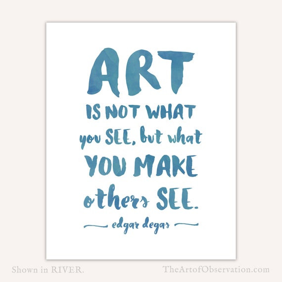 Quotes About Art Education
 Art Quote Print t for artist art teacher t watercolor