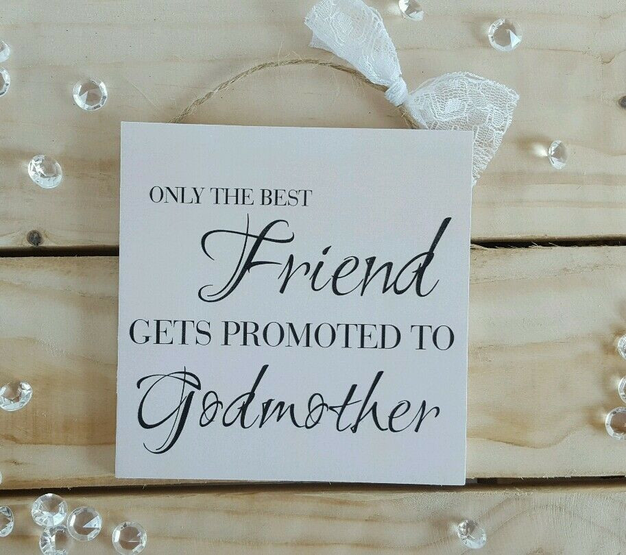 Quotes About Being A Godmother
 Handmade christmas plaques sign t presents friend best