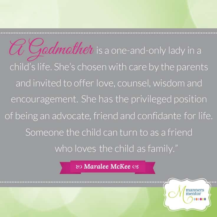 Quotes About Being A Godmother
 Five Ways to Be a Fantastic Godmother